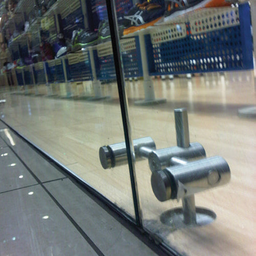 Conector muro vidrio regulable (doble).