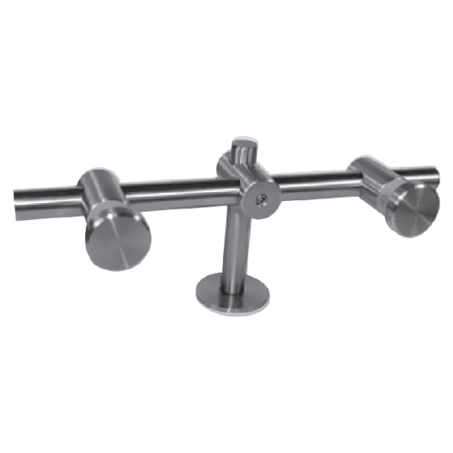 Conector muro vidrio regulable (doble).