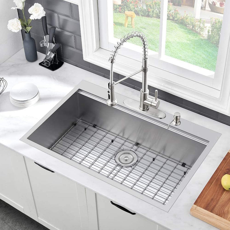 Fregador acero inoxidable 33" x 22" x 10" calibre 16.