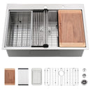 Fregador acero inoxidable 33" x 22" x 10" calibre 16.