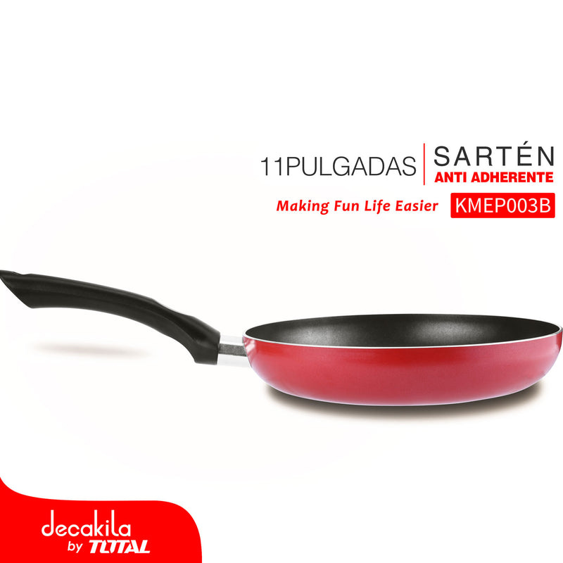 Sartén antiadherente 11" 2.5mm. Aluminio.