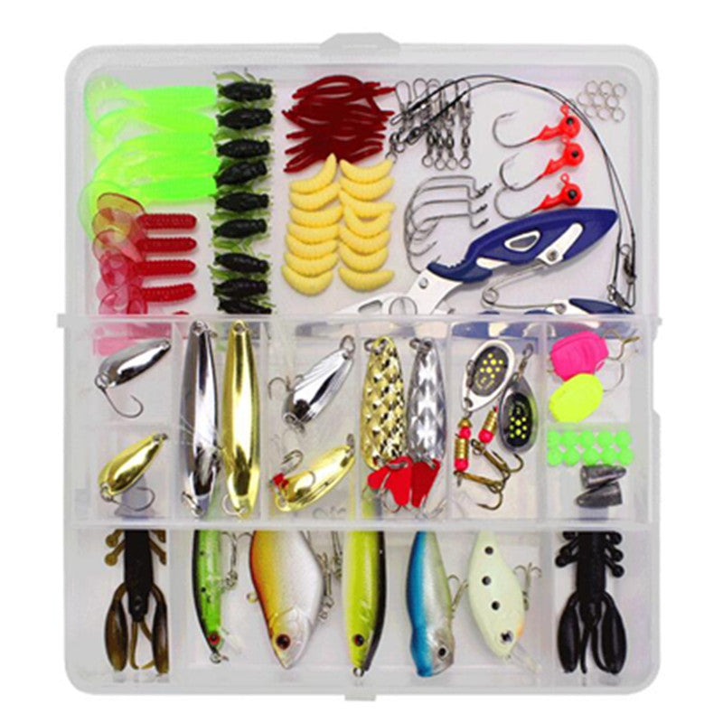 Caja 101 Pzas. Señuelos anzuelos ganchos pinza