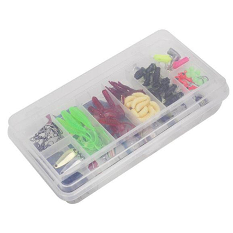 Caja 101 Pzas. Señuelos anzuelos ganchos pinza