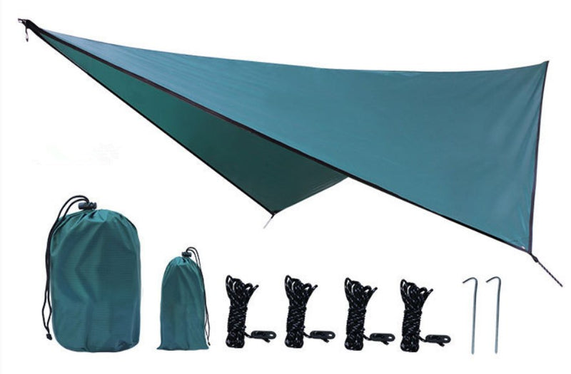 Hamaca Nylon con toldo y accesorios azul