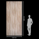 Panel Decorativo Mármol PVC  1.22 m x 2.80 m x 4 mm. Acabado: Tablero Roble