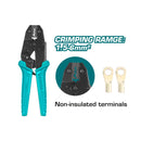 Alicate con matraca para crimpar conectores eléctricos 1.5-6mm²