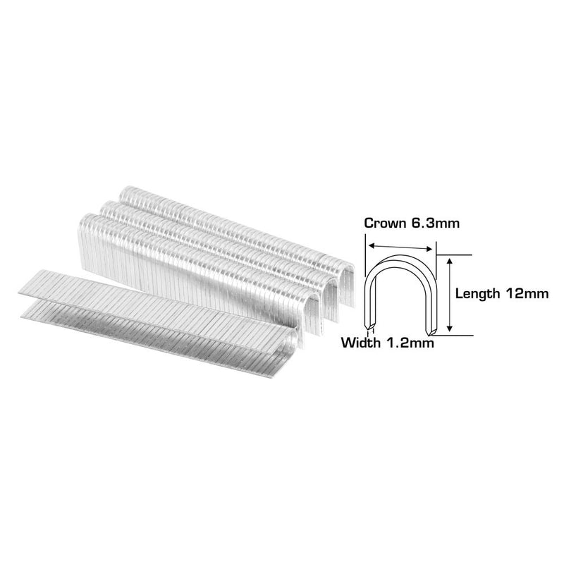 Grapas Longitud: 12mm, 1000pcs/caja de color para grapadora THT31143