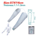 Mangas de cuero para soldador 57x13 cm. Cuero de Vaca. Velcro.(Par)