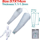 Mangas de cuero para soldador 57x13 cm. Cuero de Vaca. Velcro.(Par)