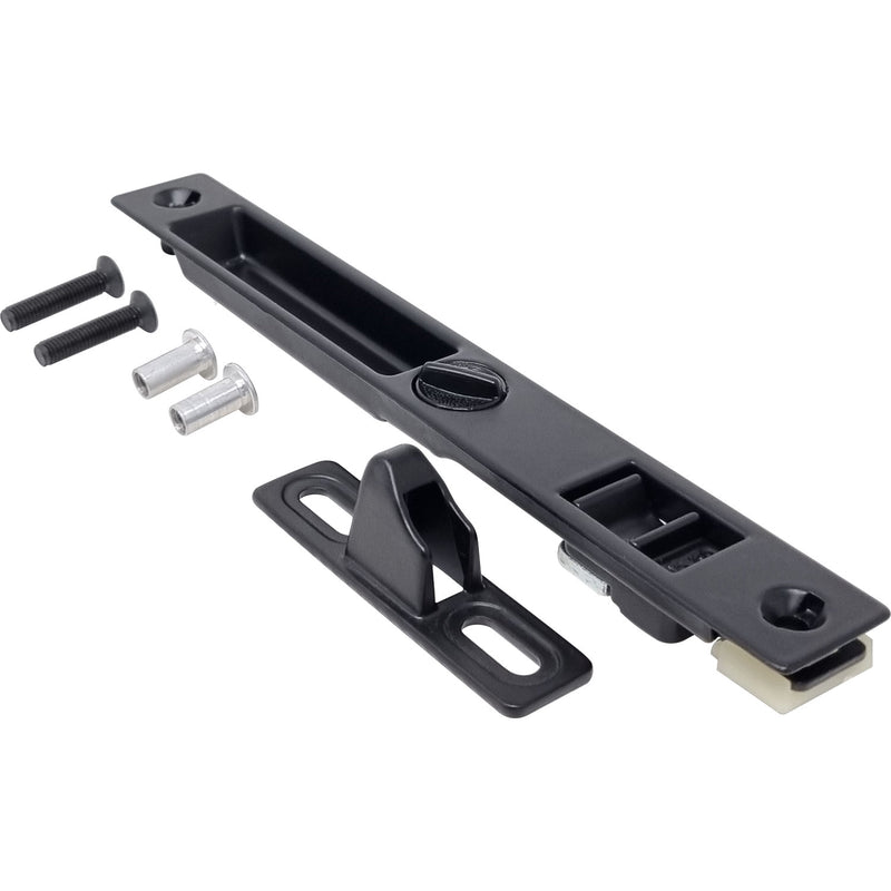 Cierre Embutido Manual para Ventana y Puerta Corredera. Aleacion de Zinc. Incluye Recibidor y Gancho