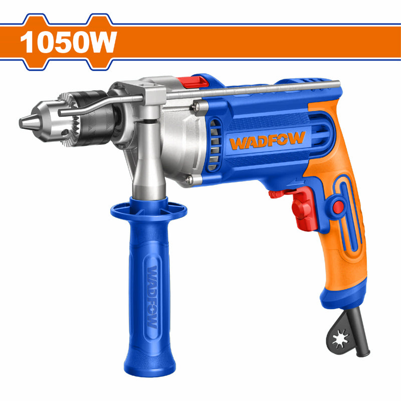 Taladro de Impacto 1050W. Aluminio. 110-120V~50/60Hz.Veloc. sin carga: 0-2800rpm Perf: 13mm.