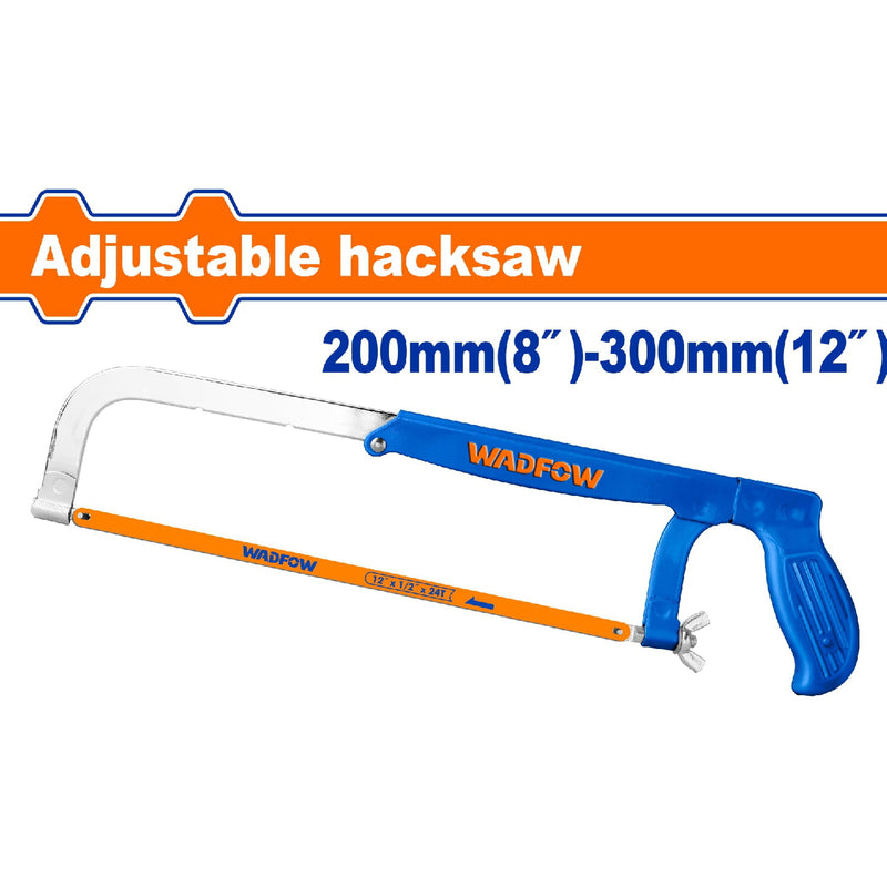 Marco de Sierra Ajustable  8"-12" . Mango y cuerpo de acero. Adicional 1 sierra.