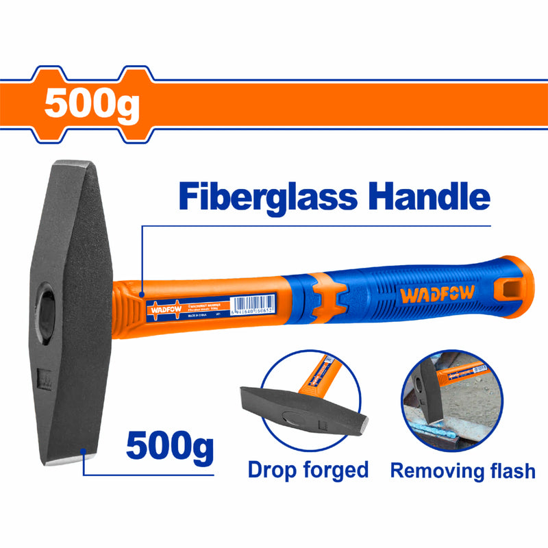 Martillo Forjado 500g. Tratamiento térmico. Acero