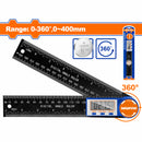 Regla angular digital de 360º. Pantalla LCD. Lectura:0.05 °, 0.1mm/0.01". Mide metros y pulgadas.