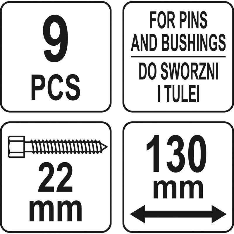 Extractor de juntas esféricas de rotula y juntas en U 4WD coches y camiones ligeros 2WD y 4WD
