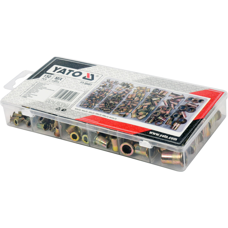 Remaches roscados variados M3-40PC M4-35PC M5-25PC M6-25PC M8-15PC M10-10PC