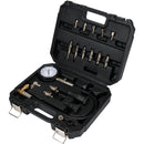 Probador test de compresión de motor Diesel 0-1000 PSI  (Set 19 pzas) Compresimetro Diesel