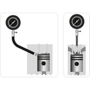Probador test de compresión de motor Diesel 0-1000 PSI  (Set 19 pzas) Compresimetro Diesel