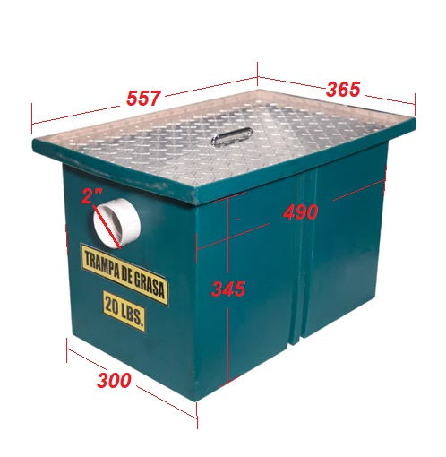 Trampa de grasa de 20 libras