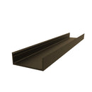 PF-113 Tapa Plana Decorativa Muro Cortina Perfil Visto. Espesor 2.2 mm. Largo 5.85 mts. Acabado Anod