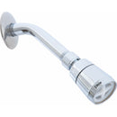 Ducha Regadera ecológica de cebolla con brazo y chapetón. Cuerpo ABS .Brazo  y chapetón en acero.