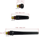 Kit de difusores de gas lens transparentes para soldadura tig antorcha WP 17/18/26 (kit 16 piezas)
