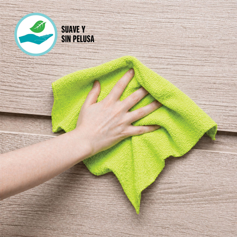 Paños de Microfibra en Rollo de 52 Unidades (Toallas 22×22cm). Trapos Súper Absorbentes y Reutilizables para Limpieza.