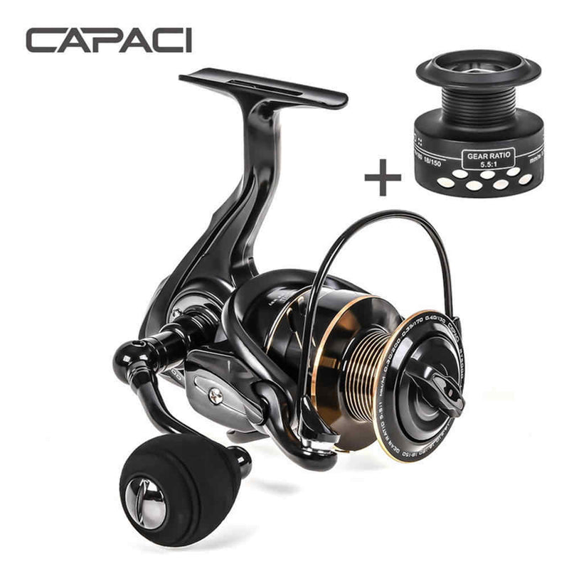 Carrete de pesca spinning Capaci 5000 series 13+1BB