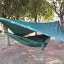 Hamaca Nylon con toldo y accesorios azul