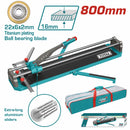 Cortador de Azulejos y baldosas de 800mm. Max grosor 16mm – Cuchilla de Carburo de Tungsteno. Corte Recto y en Diagonal. Cuchilla de 22x6x2mm