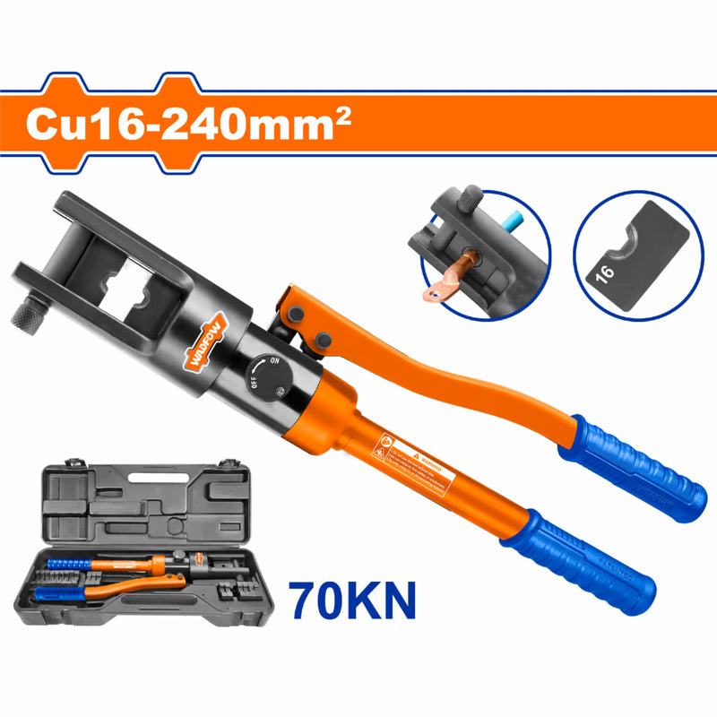 Pinza Hidraúlica. Rango De Engaste: CU:16-240mm2 Presión de Trabajo: 70KN Herramienta de Crimpado crimpadora