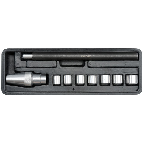 Juego Universal De Ajuste De Embrague. Recoge Desde 11.8Mm (0.465") Hasta 24.9Mm (0.980"); Alinea Embragues De Disco Único. Set de 9 piezas.