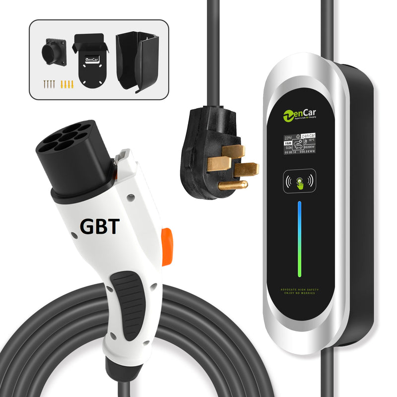 Cargador para vehículos eléctricos GBT Nivel 2 Smart 7,4 kW 32A monofásico 230V zencar