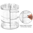 Organizador de Maquillaje giratorio 360º, transparente.