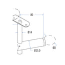 Soporte poste corremanos lateral 304.