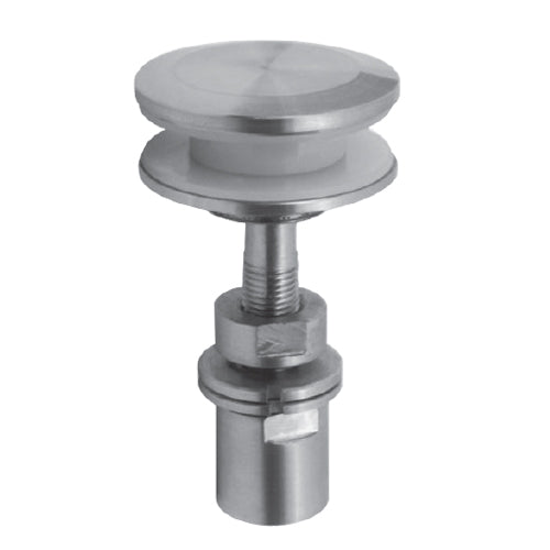 Perno de araña grande Diam. 57 mm. Perforacion en vidrio de 37 mm. SAT. 304