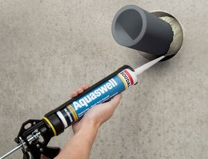 Aquaswell 310ml Masilla de PU hidro expansiva que expande en contacto con el agua.