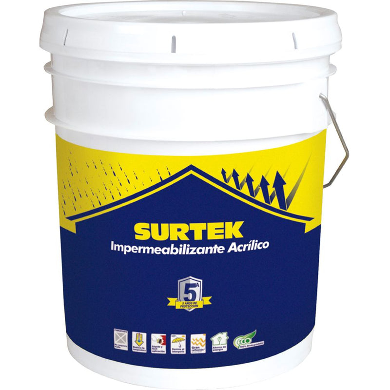 Impermeabilizante color blanco 19l 5 años Surtek