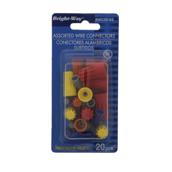 Conectores surtidos para cables electricos. Material plastico (20 piezas)