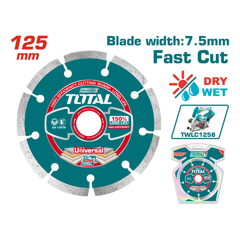 Disco de diamante 125(5")X22.2mm para UTWLC1256