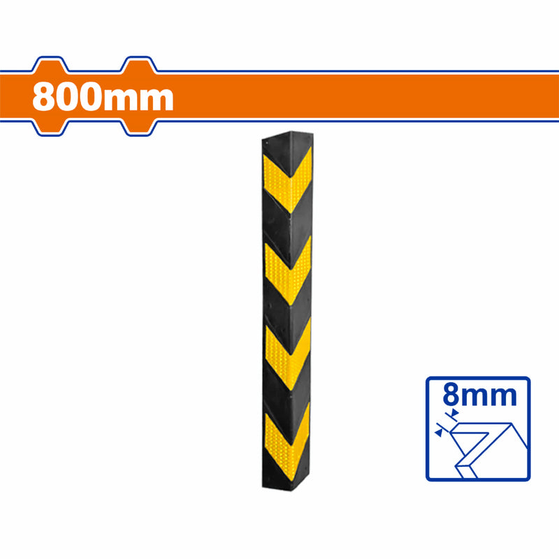 Protector de goma Columna para Garajes y Estacionamientos. Tipo Esquinero. 800mm.