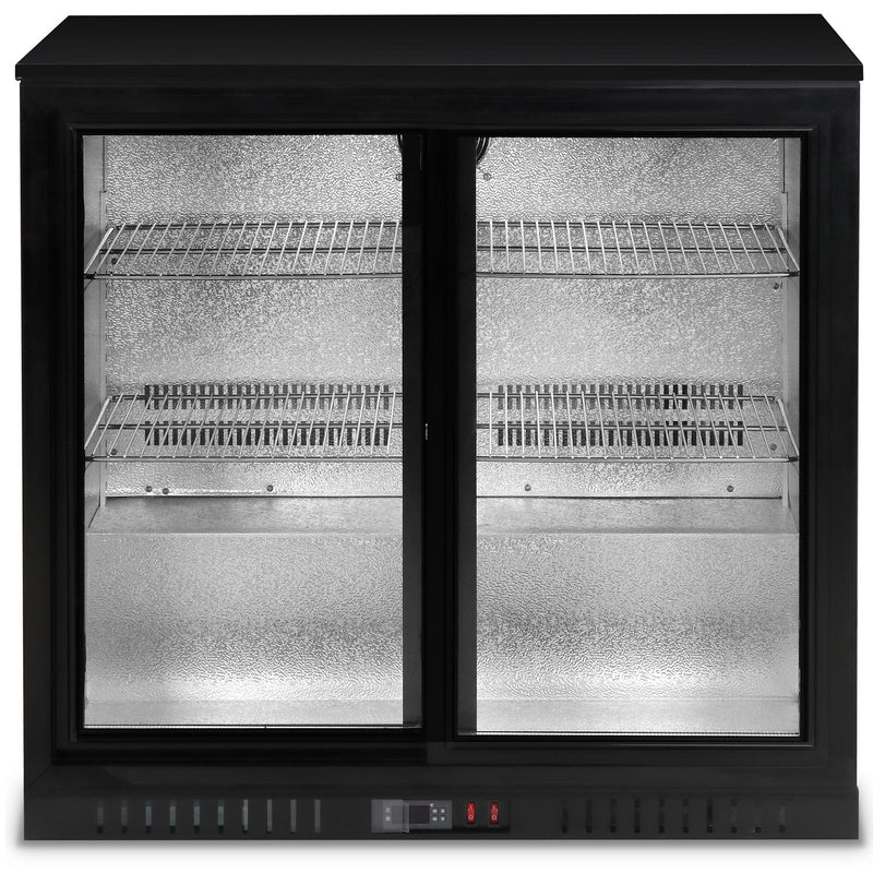 Refrigerador de 2 puertas. Nevera comercial para bar. 900*535*840mm, 190W.