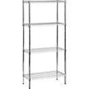 Estanteria de alambre 4 repisas 36" x 24" x 79" cromado Urrea
