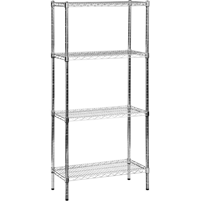 Estanteria de alambre 4 repisas 36" x 24" x 79" cromado Urrea