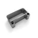 conector a pared 30x80 mm. Inox ligth.