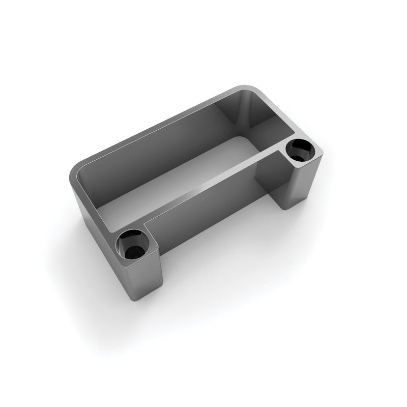 conector a pared 30x80 mm. Inox ligth.