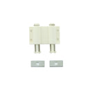 Cierre magnetico cilindrico doble de color blanco para muebles