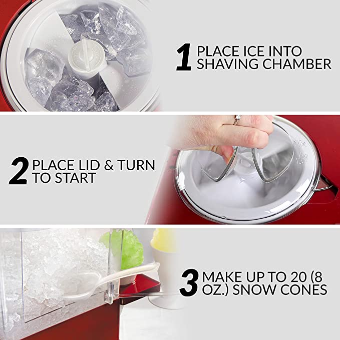 Máquina para hacer raspados, color rojo