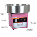 Máquina de algodón de azúcar 1080 watt 120 60htz.