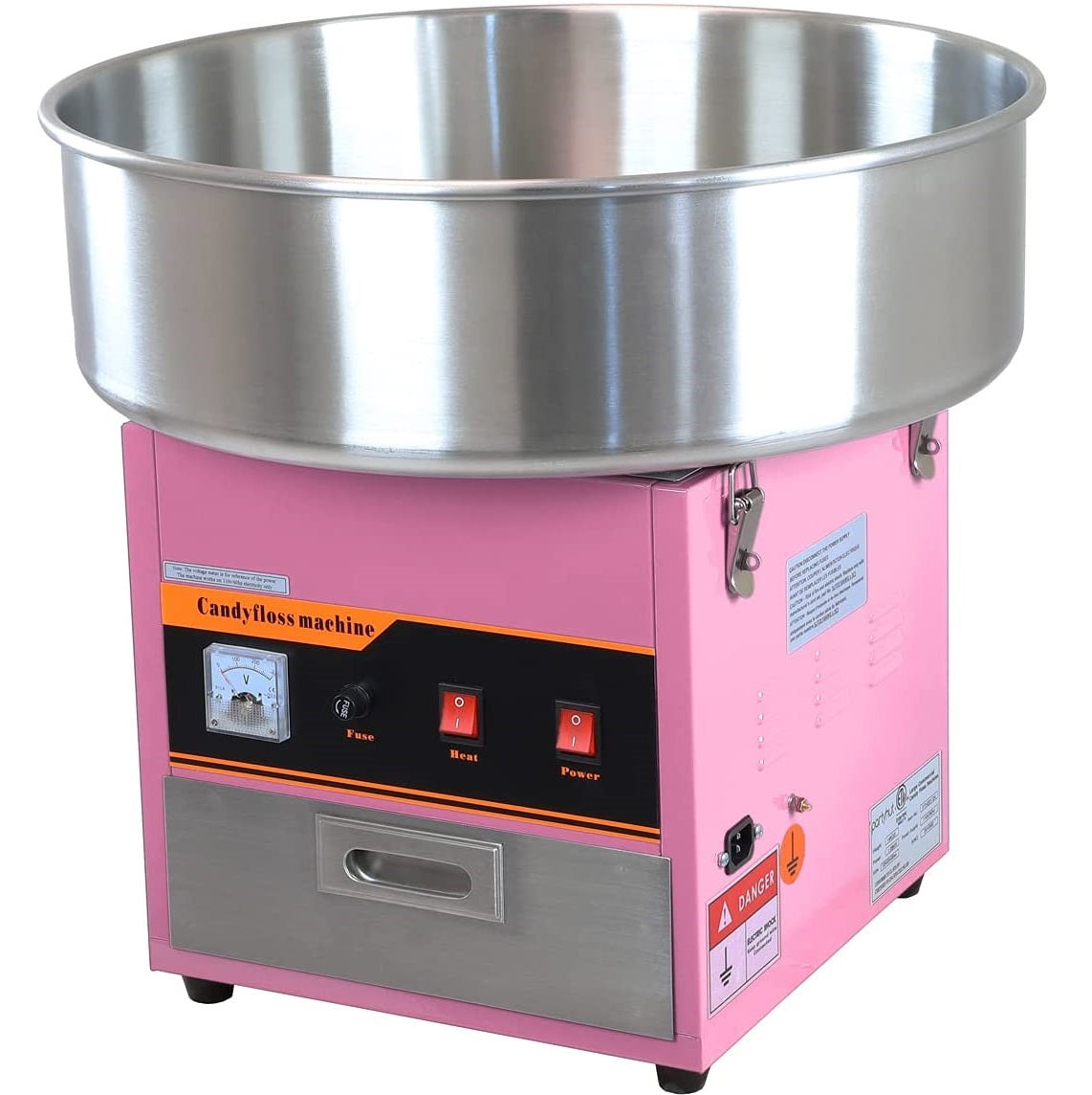 Máquina de algodón de azúcar 1080 watt 120 60htz.